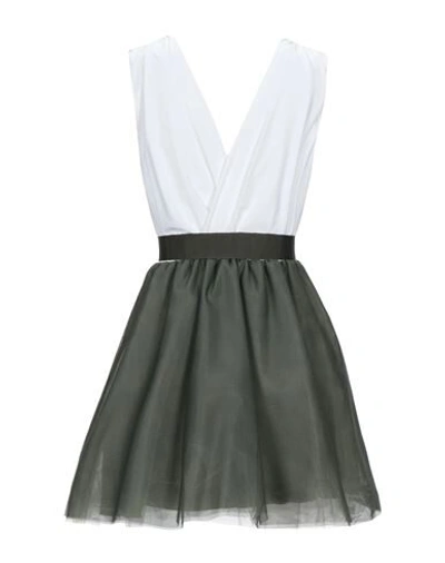 Soallure Short Dresses In Military Green