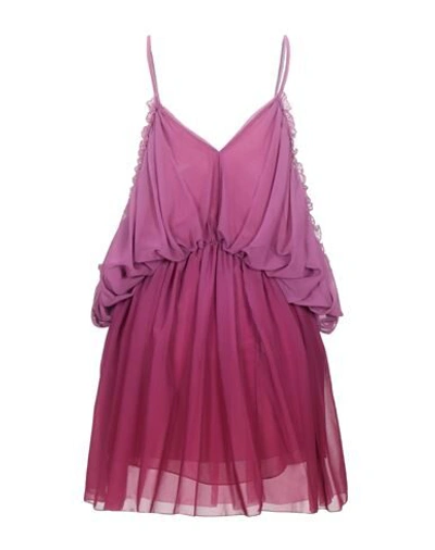 Shop Space Simona Corsellini Simona Corsellini Woman Mini Dress Mauve Size 10 Polyester In Purple