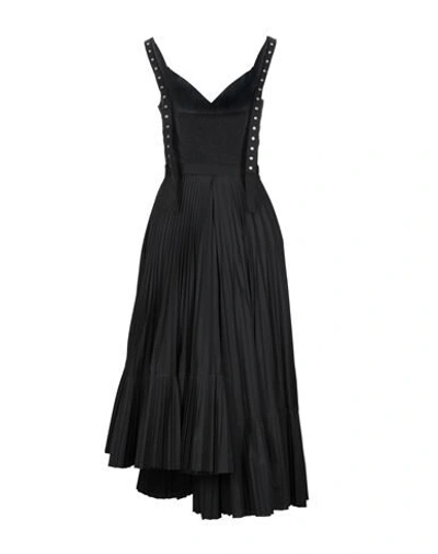 Shop Beatrice B Beatrice .b Woman Midi Dress Black Size 8 Cotton, Elastane, Viscose