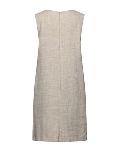 Shop Boutique Moschino Woman Midi Dress Beige Size 8 Cotton, Polyester