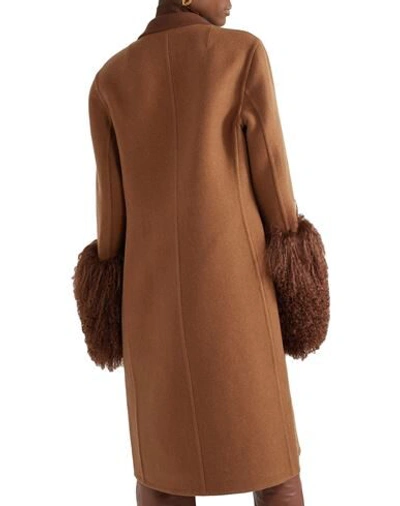 Shop Akris Coats In Tan