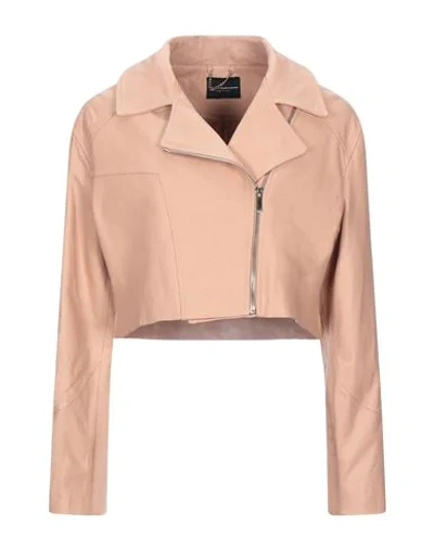 Shop Atos Lombardini Jackets In Pastel Pink