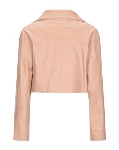 Shop Atos Lombardini Jackets In Pastel Pink