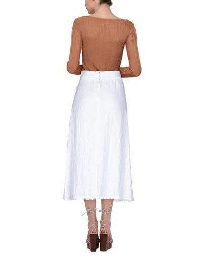 Shop 19.70 Nineteen Seventy 3/4 Length Skirts In White