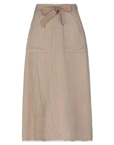 Shop 19.70 Nineteen Seventy 3/4 Length Skirts In Beige