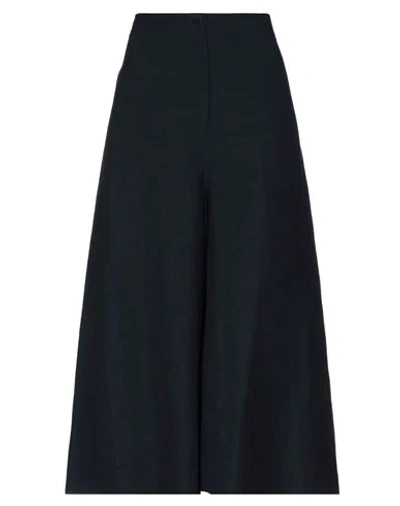 Shop Mcq By Alexander Mcqueen Cropped Pants In Midnight Blue