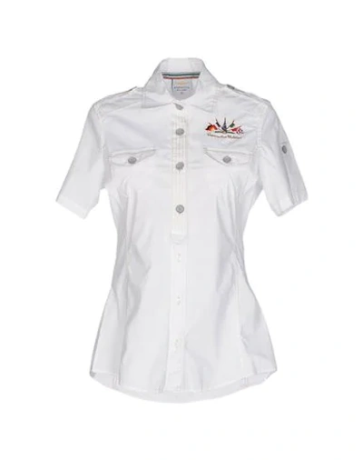 Shop Aeronautica Militare Shirts In White