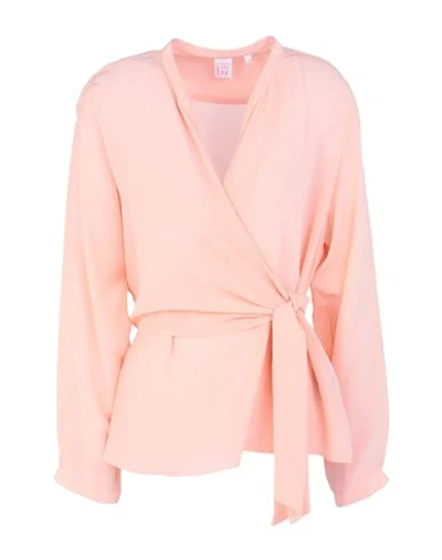 Shop Archivio '67 Blouses In Salmon Pink