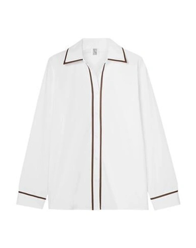 Shop Rosie Assoulin Woman Shirt White Size M Cotton, Elastane, Polyurethane, Polyester