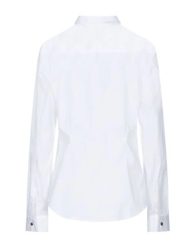 Shop Aeronautica Militare Solid Color Shirts & Blouses In White