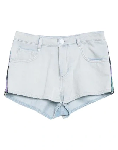 Shop P_jean Woman Denim Shorts Blue Size 27 Cotton