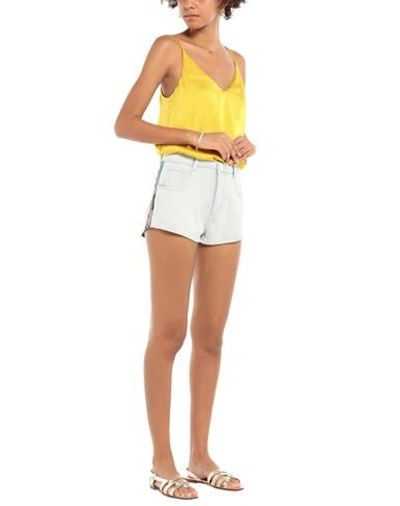 P_jean Denim Shorts In Blue