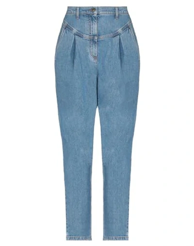 Shop Philosophy Di Lorenzo Serafini Woman Jeans Blue Size 8 Cotton, Elastane