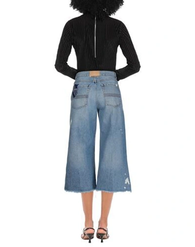 Shop Semicouture Woman Jeans Blue Size 28 Cotton