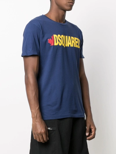 Shop Dsquared2 T-shirt In Blue