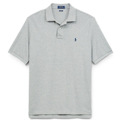 Shop Polo Ralph Lauren The Iconic Mesh Polo Shirt In Andover Heather