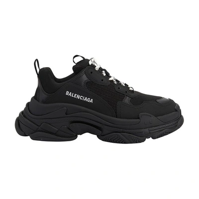 Shop Balenciaga Triple S Sneaker In Black