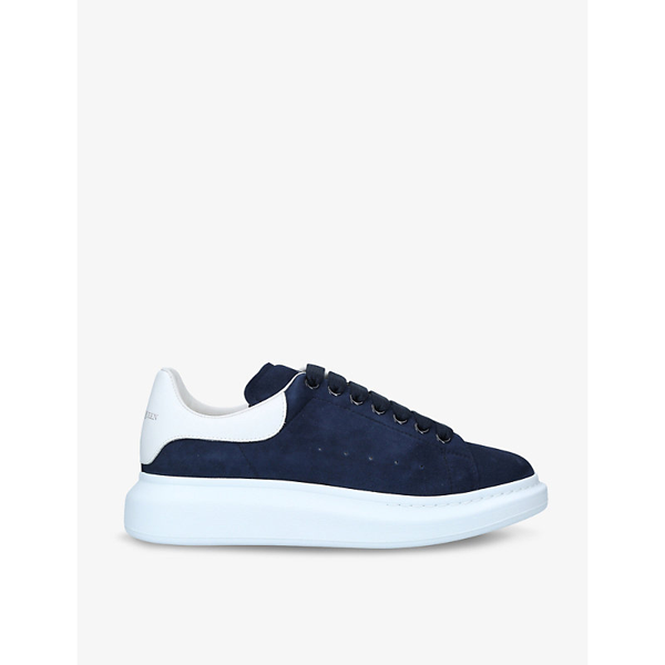 navy blue and white alexander mcqueen
