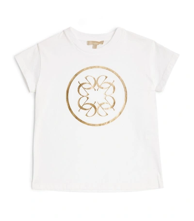 Shop Elie Saab Metallic Logo T-shirt (4-14 Years)