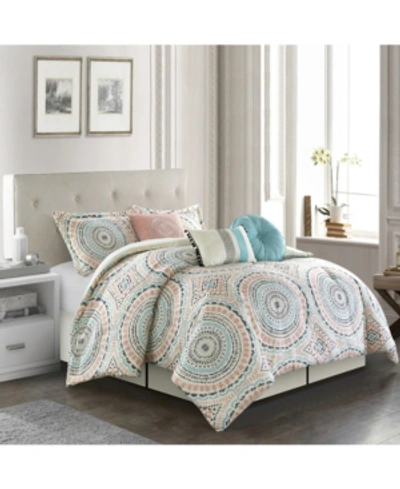 Shop Nanshing Nason 7-pc. Queen Comforter Set In Multicolor