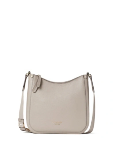 Shop Kate Spade New York Roulette Medium Messenger In Warm Taupe