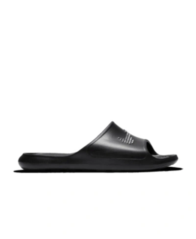 Shop Nike Men's Victori One Shadow Slide Sandals From Finish Line In Black, White
