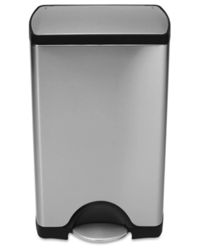 Shop Simplehuman 38-liter Deluxe Rectangular Step Trash Can In No Color