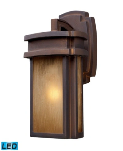 Shop Elk Lighting Sedona 1-light Outdoor Sconce In Hazelnut Bronze - Led Offering Up To 800 Lumens (60 Watt Equivalent