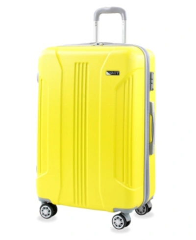 Shop American Green Travel Denali S 26 In. Anti-theft Tsa Expandable Spinner Suitcase In Yellow