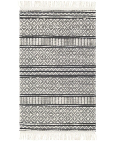 Surya Farmhouse Tassels Fts-2300 Area Rug, 3' X 5' In Charcoal