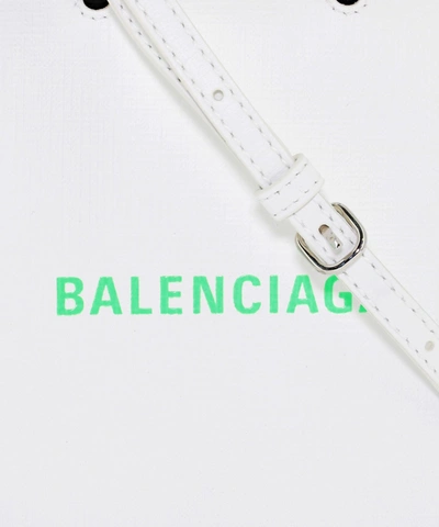 Shop Balenciaga Shopping Phone Holder In White