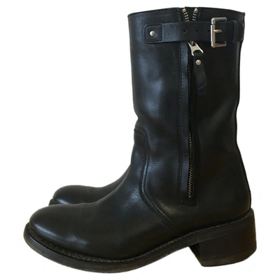 Pre-owned Heschung Black Leather Boots