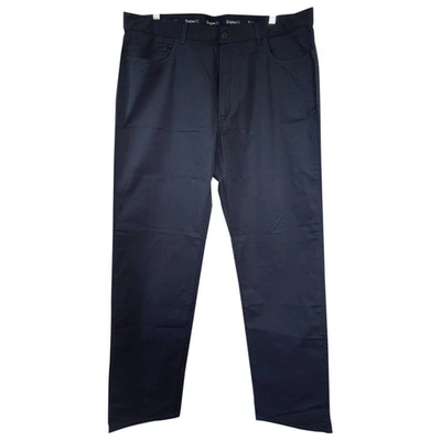 Pre-owned Ermenegildo Zegna Blue Cotton Trousers