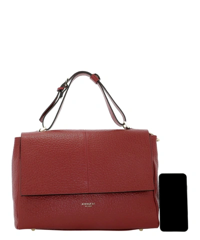 Shop Avenue 67 "elettra" Shoulder Bag In Red