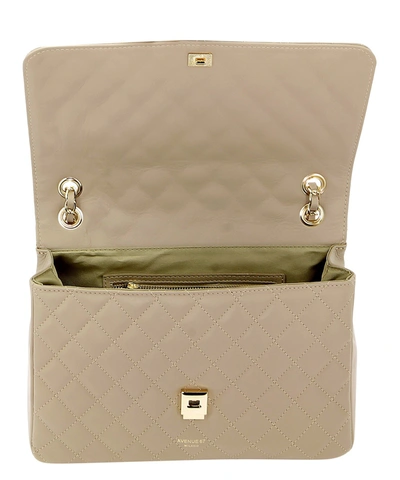 Shop Avenue 67 "giulia" Shoulder Bag In Beige