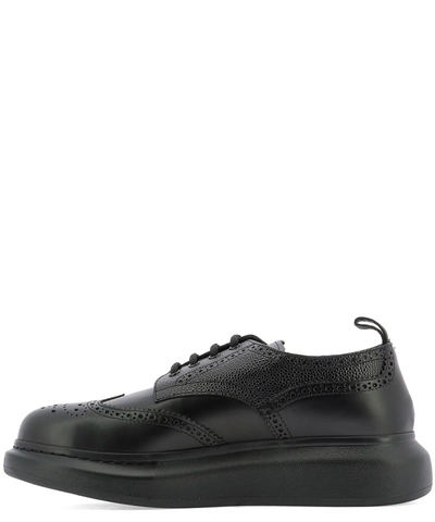 Shop Alexander Mcqueen "hybrid" Lace-up Shoes In Black  