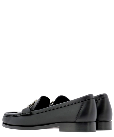 Shop Ferragamo "rolo" Loafers In Black  