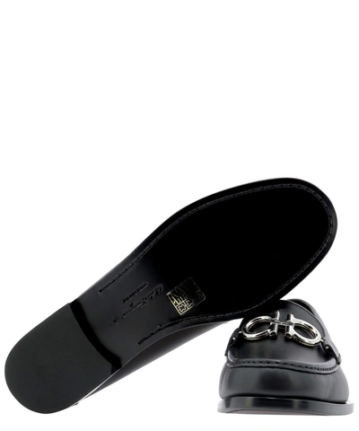 Shop Ferragamo "rolo" Loafers In Black  