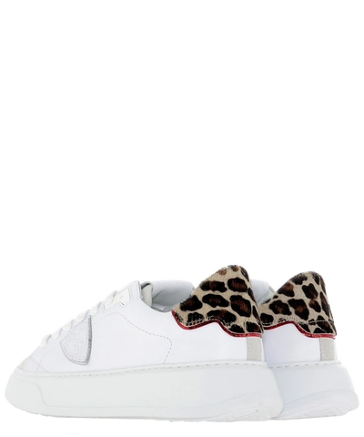 Shop Philippe Model "temple" Sneakers In White