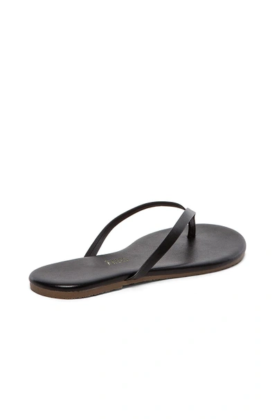Tkees Liners Matte-leather Flip Flops In Sable
