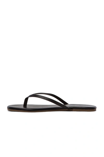 Tkees Liners Matte-leather Flip Flops In Sable