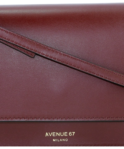 Shop Avenue 67 "travel" Crossbody Bag In Bordeaux