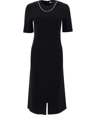 Shop Givenchy Chain-embellished Dress In Black  