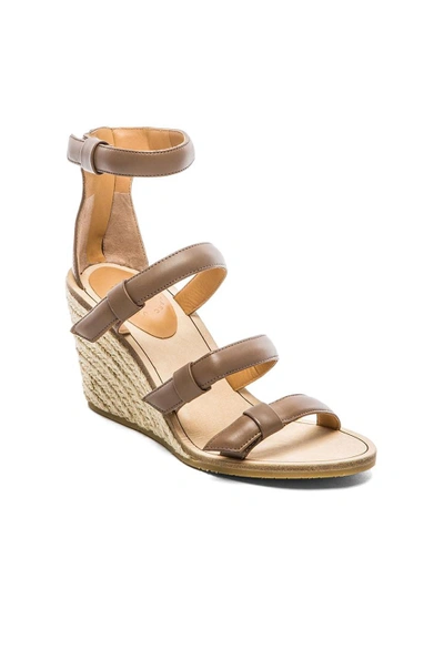 Shop Marc By Marc Jacobs 85 Mm Sandal Espadrille Wedge In Taupe
