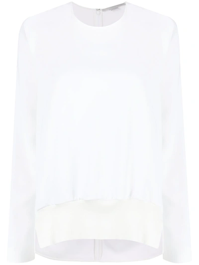 Shop Stella Mccartney Crewneck Top In White