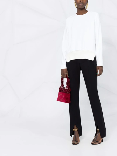 Shop Stella Mccartney Crewneck Top In White