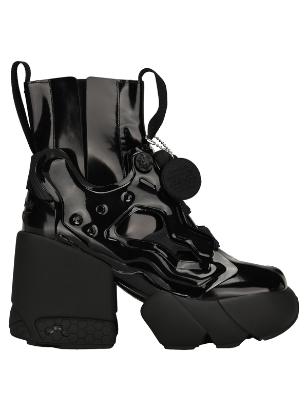 Maison Margiela X Reebok Instapump Fury Tabi Platform Boot In H Black Modesens