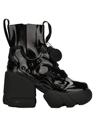 Shop Maison Margiela X Reebok Tabi Instapump Furi Hi Boots In Black