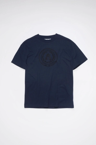 刺绣T恤 海军蓝