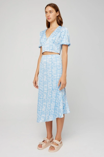 Shop The Fifth Infinity Skirt Ivory Abstract Stripe